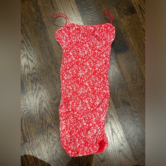 Hello Molly Red Floral Mini Dress - Picture 1 of 7